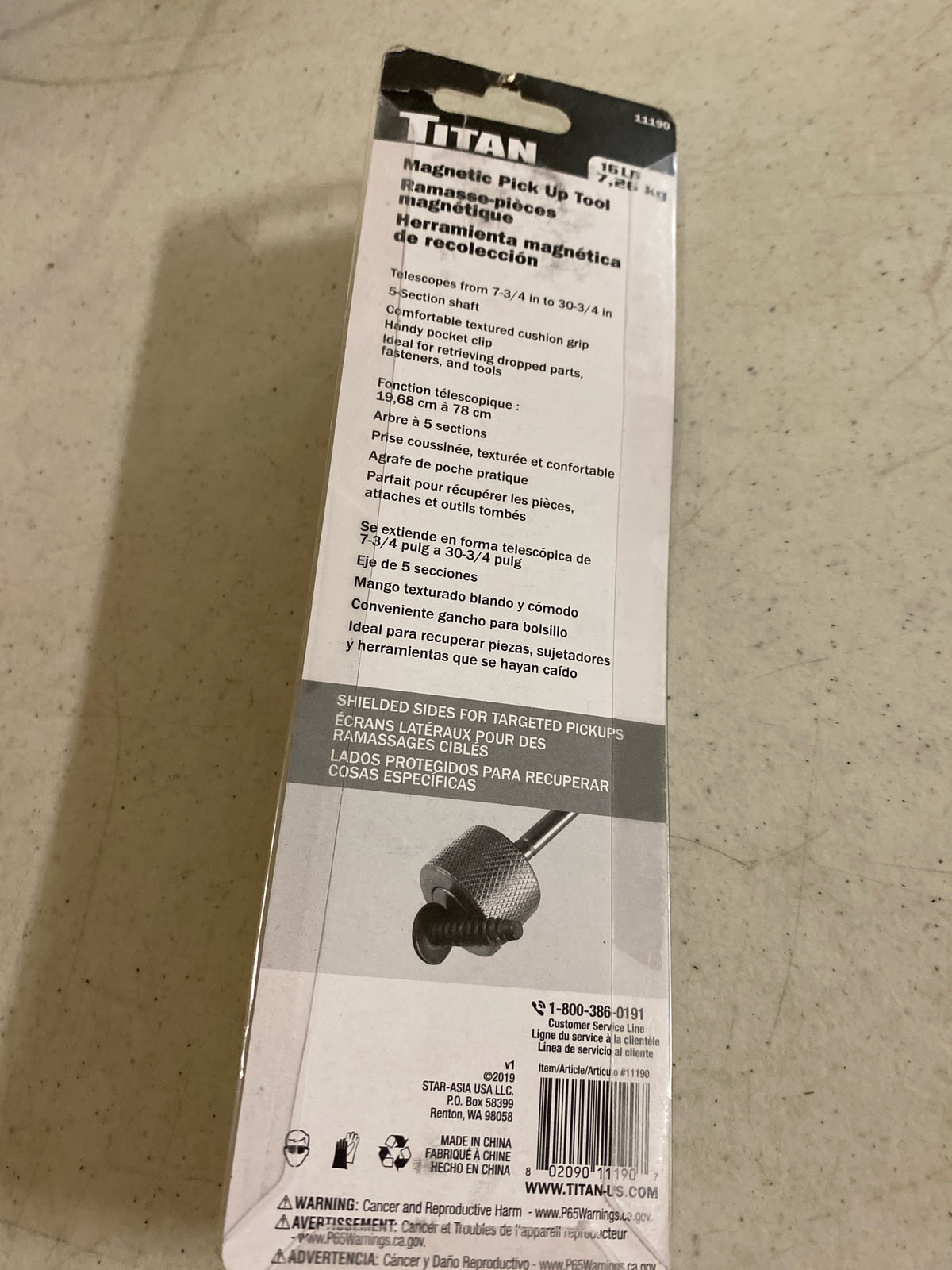 TITAN 16 LB. MAGNETIC PICK UP TOOL
