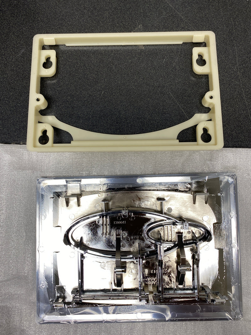 Kohler K-4177-CP Droplet 0.8 / 1.6 GPF Dual Flush Actuator Plate - Polished Chrome