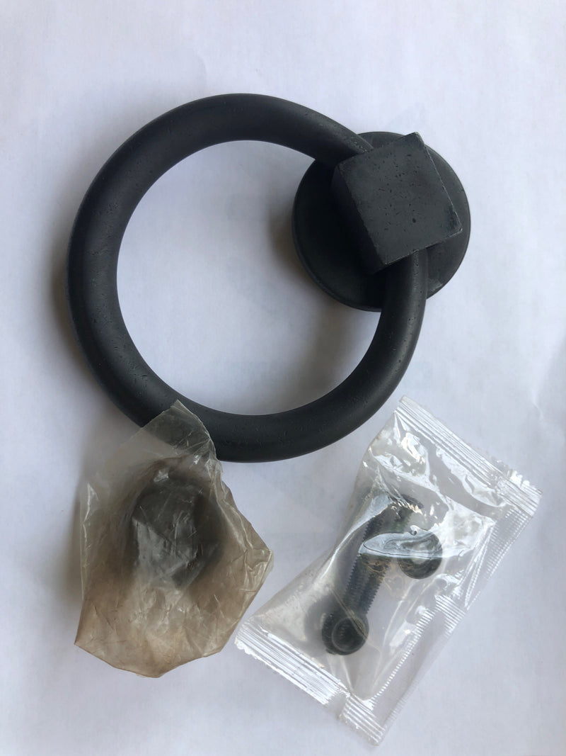 Baldwin 0195190 Ring Style Solid Brass Door Knocker - Satin Black