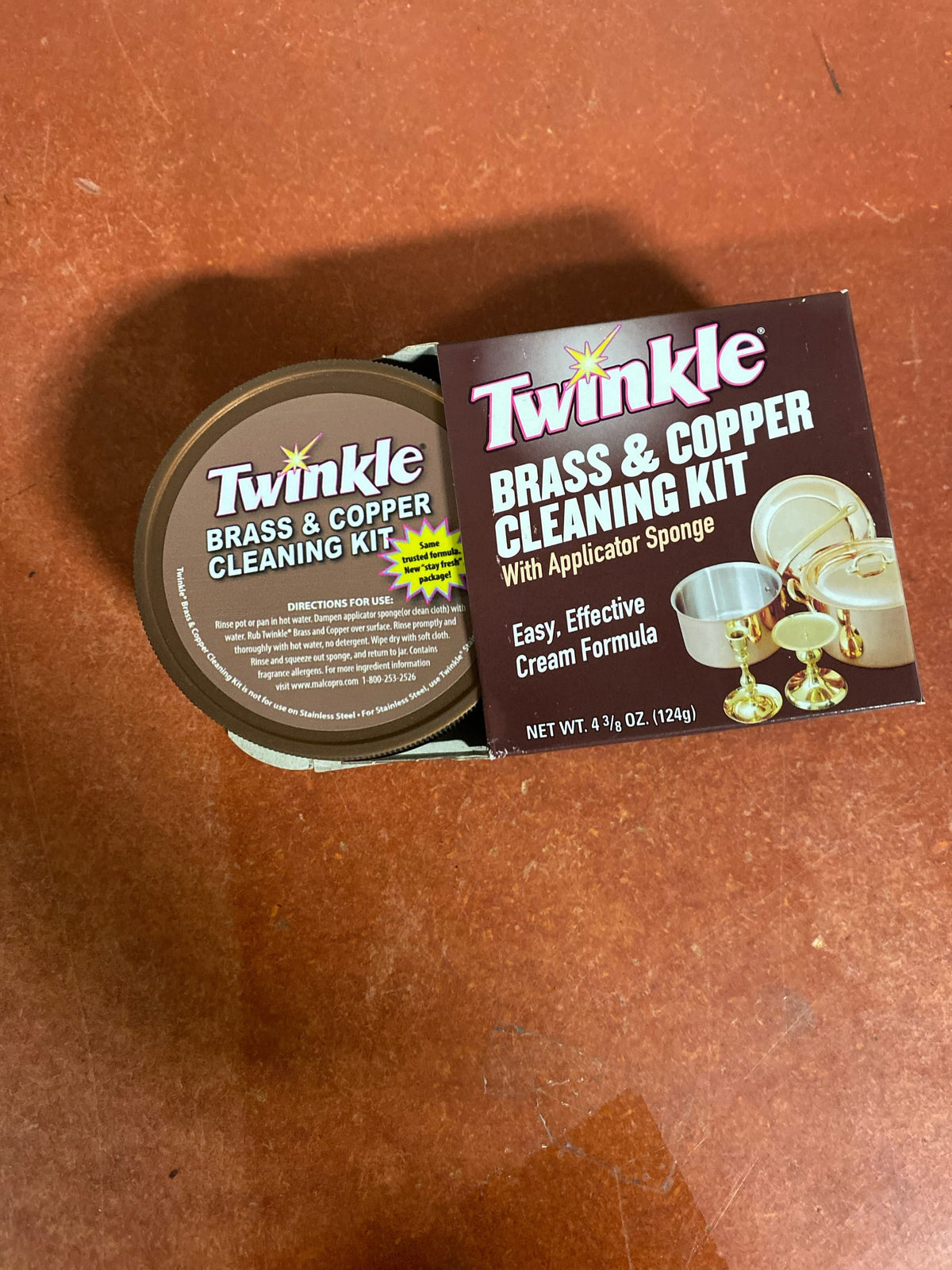 Malco Malco 75105 4 3-8 oz. Twinkle Copper and Brass Cleaner - Pack of 12