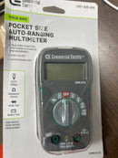 Commercial electric DMM-8132 Pocket Size True RMS Digital Multi-Meter