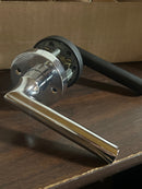 Baldwin PSTUBCRR260 Tube Passage Leverset with Contemporary Round Rose - Polished Chrome