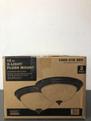 Unbranded EFG8012A-ORB 13 in. 1-Light Oil Rubbed Bronze Flush Mount (1-Pack)
