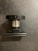 ICO Bath V69220.35 Volkano Blaze Double Robe Hook - Matte Black / Chrome