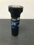 400 series underground sprinkler pop-up, 4-in., twin-spray brass nozzle, quarter-pattern