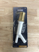 Kohler K-35713-2MB Brass Air Gap Kit with Air Gap Body, Cover, and Collar - Vibrant Brushed Moderne Brass