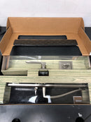 Baldwin 180TPEXTOLSLB15S Torrey Pines Full Plate Keyed Entry Single Cylinder Door Handleset from the Prestige Collection - Satin Nickel