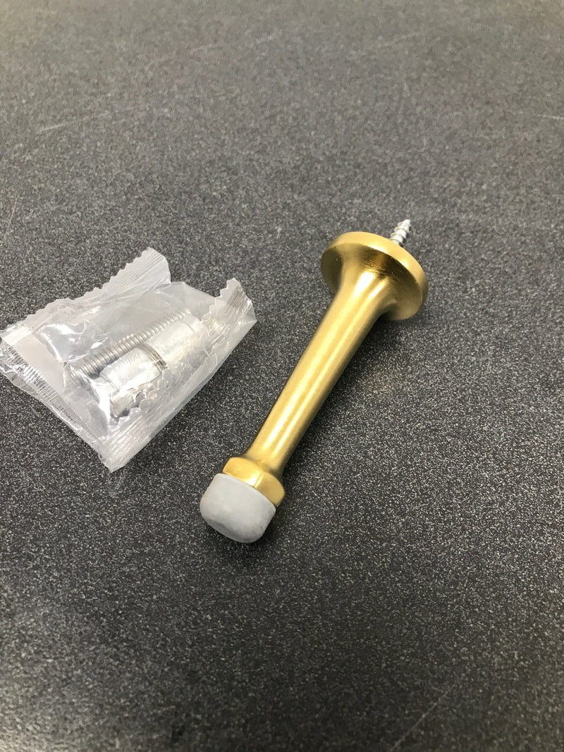 Baldwin 4045044 3 Inch Baseboard Mounted Rigid Door Stop - Satin Brass