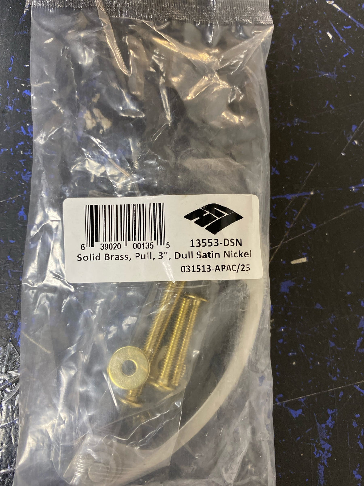 Century 13553 Hartford 3" Center To Center Handle Cabinet Pull - Nickel