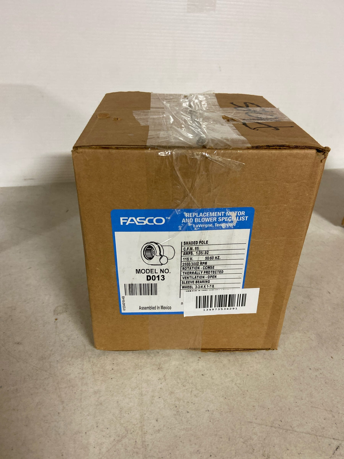 Fasco D013 Centrifugal Blower 3000 RPM 115 Volts