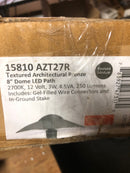 15810AZT27R 8-Inch Dome 12V LED Path Light in Bronze 2700K by Kichler Lighting