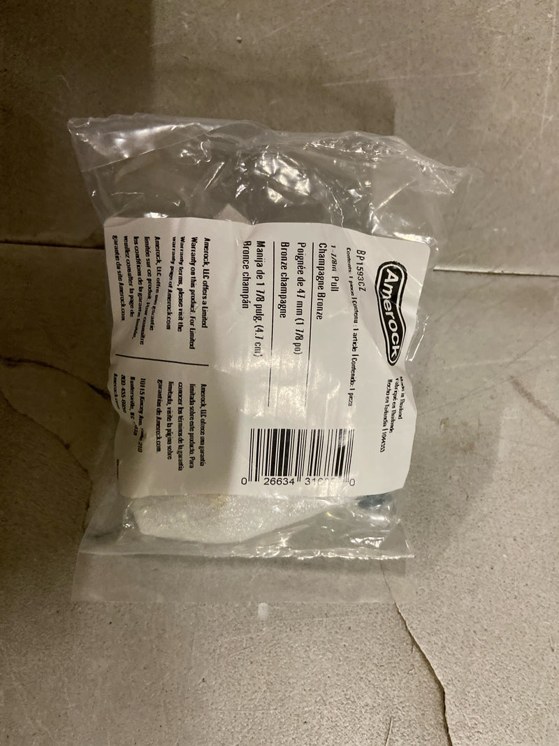 Amerock Inspirations 1-7/8 inch 48mm Length Champagne Bronze Cabinet Finger Pull