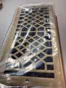 Signature Hardware 489012 Antique Style Wall Register - 6" x 12" (7-1/2" x 13-1/2" Overall) - Antique Brass
