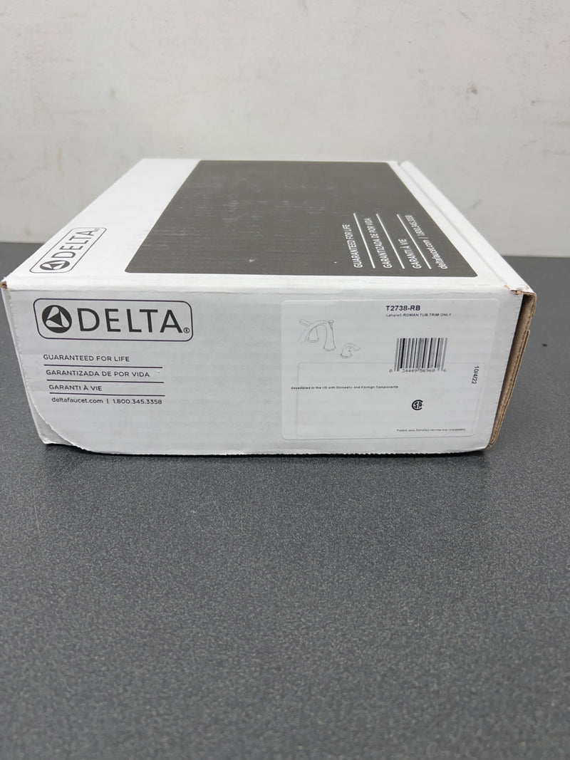 Delta T2738-RB Lahara Deck Mounted Roman Tub Filler Trim - Venetian Bronze