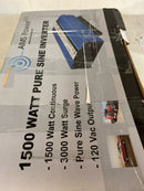 AIMS Power PWRI150024S Pure Sine Power Inverter, 1500W Continuous Power, 3000W Surge Peak Power, 24V DC Input, Pure Sine Wave, USB Port, Triple AC Receptacles, On/off Switch