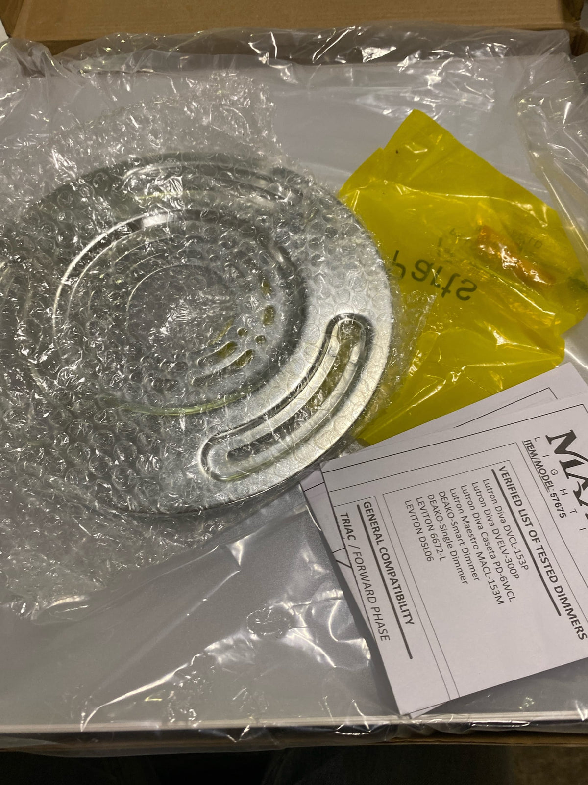 Maxim Trim 25W 1 LED 15 Inch Wide Flush Mount with White Finish and White Glass