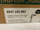 American Standard 6047161.002 1.6 GPF Exposed Manual Flushometer for 1-1/2" Top Spud Bowls - Chrome