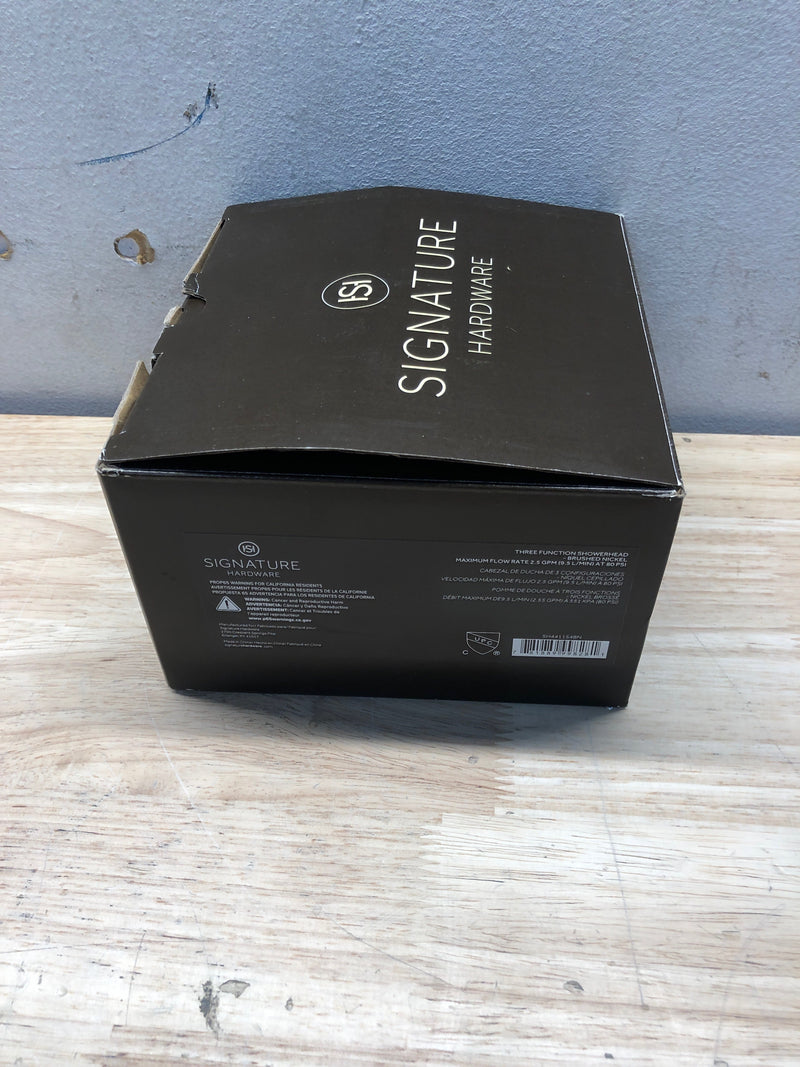 Signature Hardware SH441154BN 2.5 GPM Multi Function Shower Head - Brushed Nickel