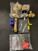 Emtek C820EUS7 REG. Rosette Egg Brass Modern Privacy Door Knobset with the Concealed Screws - French Antique