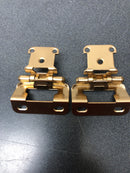 Amerock BPR7550CZ Functional Hardware 1/2 Inch Overlay Wrap Cabinet Door Hinge with 105 Degree Opening Angle and Self Close Function - Pair - Champagne Bronze