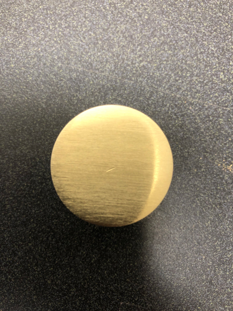 Baldwin 4404044BIN Contemporary 1-1/4 Inch Mushroom Cabinet Knob from the Estate Collection - Lifetime Satin Brass