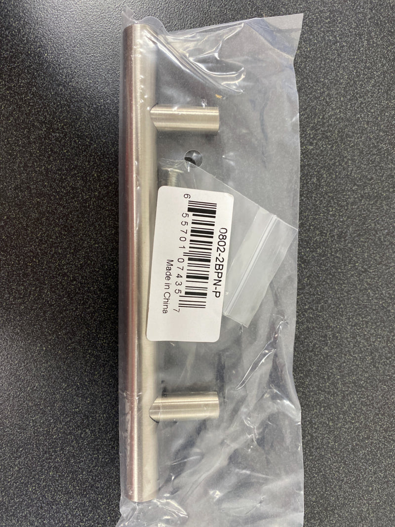 Berenson 0802-2BPN-P Tempo 3-3/4 Inch Center to Center Bar Cabinet Pull - Brushed Nickel