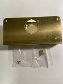 DON-JO CW4PB Single Hole Wrap Around Door Reinforcer - Polished Brass