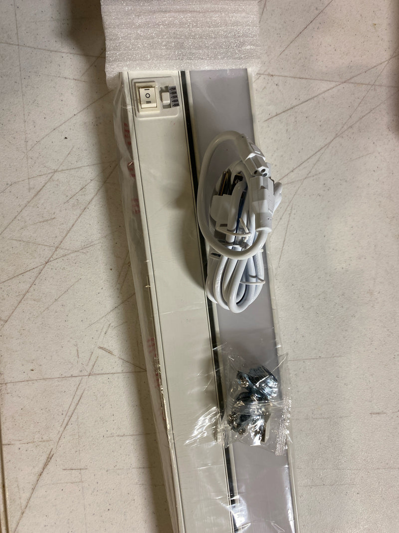 DALS Lighting 9018CC-WH CCT Linear 18" LED Under Cabinet Light Bar - Selectable Color Temperature & Adjustable Light Direction - White