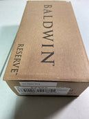 Baldwin Square Non-Turning Two-Sided Through-Door Dummy Door Lever Set with Square Rosette from the Reserve Collection