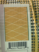 JONATHAN Y Lighting SEU102E-210 Supersoft 2' x 10' Polypropylene Geometric Indoor/Outdoor Area Rug - Gold / White