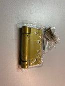 Emtek 95024US4 4" x 4" Spring Mortise Hinge with 1/4" Radius Corners - Pair - Satin Brass