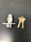 Kaba Ilco 5021XSWL26D Simplex 5000 Mechanical Pushbutton Combination Cylinder Lock with Entry Key Override - Satin Chrome