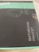 Forious pro 61HD36B 4 in. Centerset Double Handle Bathroom Faucet with Pop-Up Drain in Black