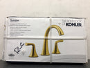 Kohler K-R28797-4D-2MB Sundae 8 in. Widespread Double Handles Bathroom Faucet in Vibrant Brushed Moderne Brass