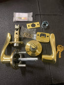 Kwikset 740TNL-S Tustin Keyed Entry Door Leverset with Smart Key from The Signature Series - Polished Brass