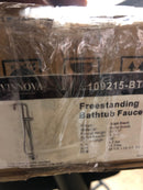 Miseno 109215-BTF-MB Delara Floor Mounted Tub Filler - Includes Hand Shower - Matte Black