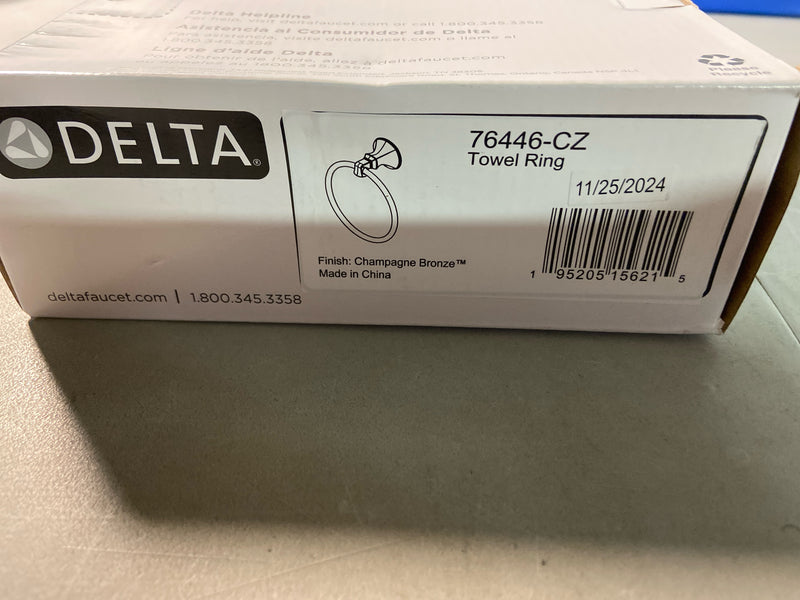 Delta 76446-CZ Ashlyn 6-3/8" Wall Mounted Towel Ring - Champagne Bronze