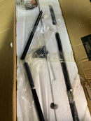 Elegant Lighting LD2502BK Mera 3 Light 38" Wide Linear Chandelier with Clear Glass Shades - Black