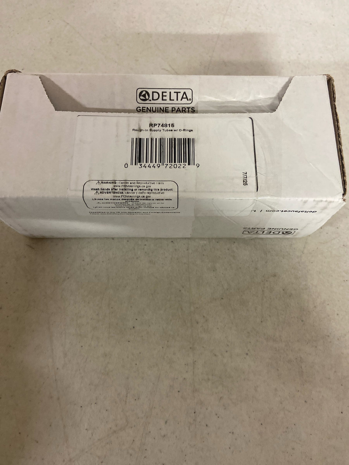 Delta Faucet RP74815 Trinsic Supply Tubes Rough with O-Rings, Chrome