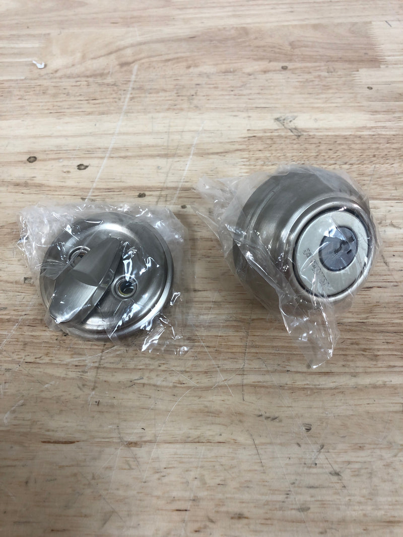 Kwikset 980-15S.STRKP 980 Single Cylinder Keyed Entry Deadbolt from the Signature Series - Satin Nickel