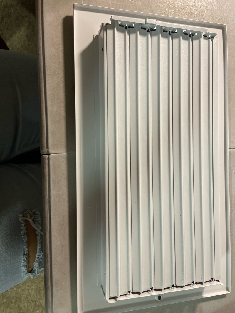 ProSelect PS2WW12U 12 x 6 in. Residential Ceiling & Sidewall Register in White 2-way Steel - White