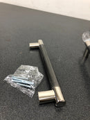 Amerock BP36559PNGM Bronx 6-5/16 Inch Center to Center Bar Cabinet Pull - Polished Nickel / Gunmetal