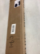 Emtek 86187US19 48 Inch Long Single Square Door Pull - Flat Black