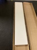 Design House 227918-CC-SS Calesco 22" L x 4" H Calacatta Quartz Sidesplash - White with Taupe and Grey Veining