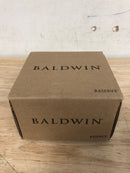 Baldwin HDTUBRCRR112 Reserve Half Dummy Tube with Contemporary Round Rose, Aged Bronze Finish, Right Hand