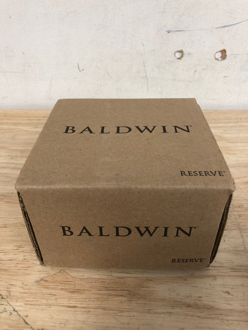 Baldwin HDTUBRCRR112 Reserve Half Dummy Tube with Contemporary Round Rose, Aged Bronze Finish, Right Hand