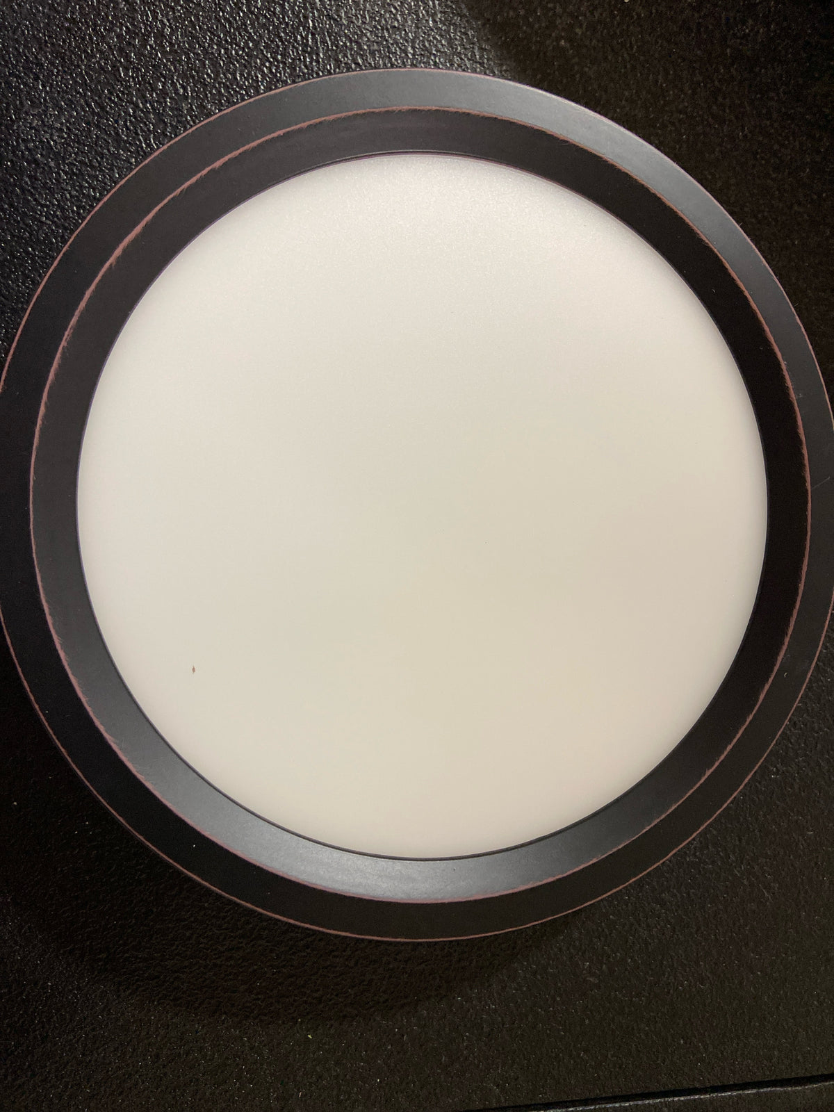 Commercial electric 565682111 7.5 in. Round White Oil Rubbed Bronze Trims LED Flush Mount Ceiling Light Adjustable 3000K 4000K 5000K with Night Light