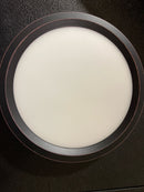 Commercial electric 565682111 7.5 in. Round White Oil Rubbed Bronze Trims LED Flush Mount Ceiling Light Adjustable 3000K 4000K 5000K with Night Light