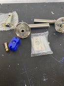 EMTEK Disk Rosette Passage Set with Matching Finish Stuttgart Lever - Choice of Left/Right Handing and 7 Finishes - 5109STURHUS15 - Right Handed (RH) - Satin Nickel (US15)