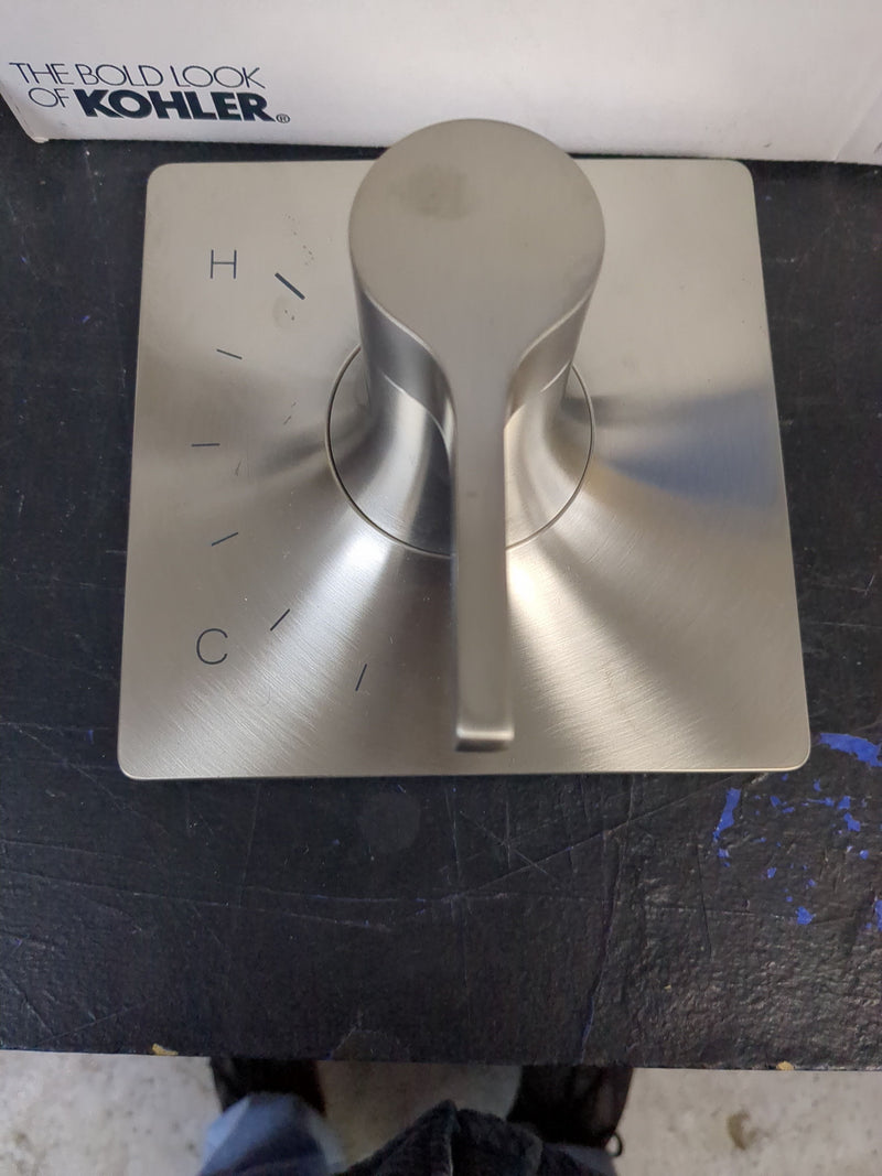 Kohler TS28129-4-BN Venza 1-Handle Pressure-Balancing Valve Trim in Vibrant Brushed Nickel (Valve Not Included)